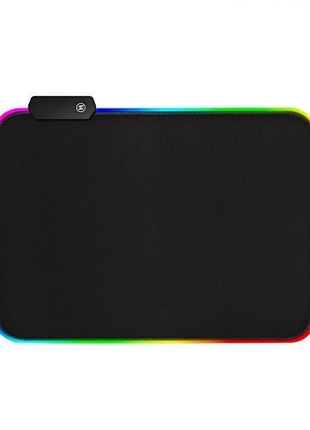 Игровая поверхность коврик для мыши rgb-01 size-xl gaming mousepad black 300x250 с подсветкой