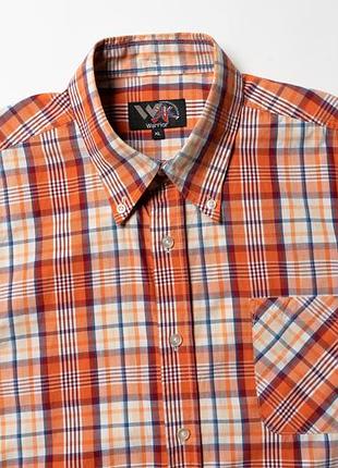 Warrior retro classic check short sleeve shirt  [smh017007]