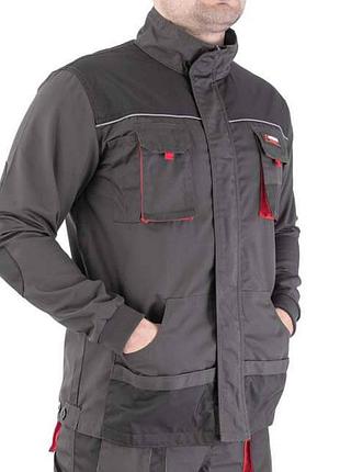 Куртка рабочая 80% полиэстер, 20% хлопок, плотность 260 г/м², m intertool sp-3002 3