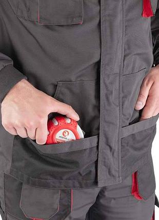 Куртка рабочая 80% полиэстер, 20% хлопок, плотность 260 г/м², m intertool sp-3002 7