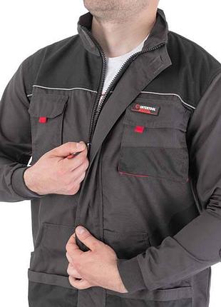 Куртка рабочая 80% полиэстер, 20% хлопок, плотность 260 г/м², m intertool sp-3002 8