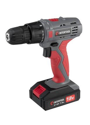 Дрель-шуруповерт аккумуляторная 17 нм intertool dt-0315