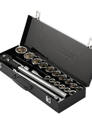 Набор инструментов 21 ед., storm, 3/4", cr-v intertool et-8321