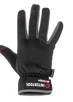 Перчатки из спандекса, "touchscreen", 10", storm intertool sp-0182 2