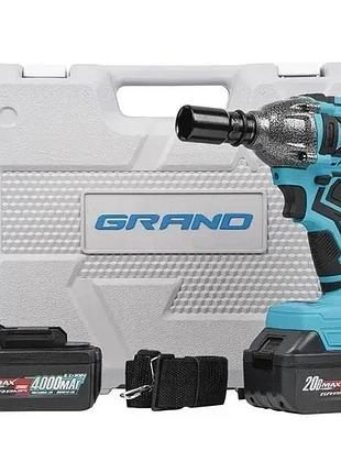 Аккумуляторный ударный гайковерт grand аг-21ubl/pro профессиональный бесщеточный гайковёрт