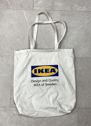 Сумка шопер ikea eftertrada cotton tote bag