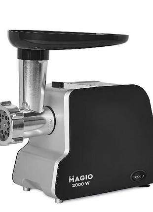 М'ясорубка електрична + запасний ніж magio мg-268 black n