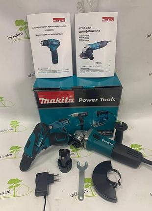 Набор шуруповерт makita df330dwe + болгарка makita ga5030 япония гарантия 1 год