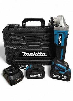 Аккумуляторная болгарка makita dga504z (36v, ø125 мм). безщеточная ушм макита, угловая шлифмашина, турбинка