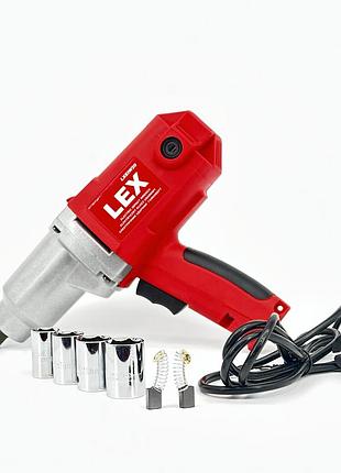 Электрический ударный гайковерт lex 2000w (lxeiw20) насадка (17,19,21,23)
