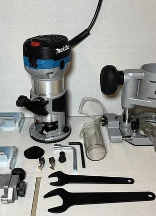 Фрезер makita rt0702c (плавный пуск+стабилизация, цанга 6/8)