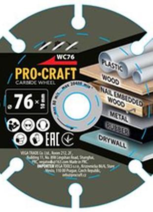 Диск твердосплавный procraft wc76 universal