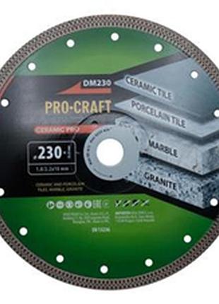 Алмазний ріжучий диск procraft ceramic pro dm230 universal