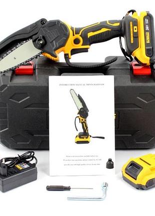 Акумуляторна мініпила dewalt dcm 150n (24v, 5ah) акб веткоріз макіта