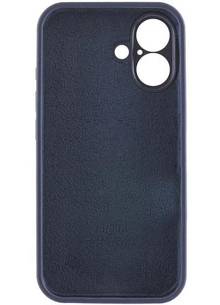 Чехол silicone case full camera protective (aa) для apple iphone 16 (6.1") темно-синий / midnight blue 6