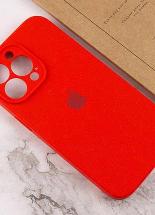 Чехол silicone case full camera protective (aa) для apple iphone 15 pro max (6.7") красный / red 4