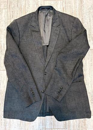 Стильний чоловічий лляний піджак j. philipp germany — 100% linen (р. 58)