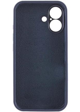 Чехол silicone case full camera protective (aa) для apple iphone 16 plus (6.7") темно-синий / midnight blue 6