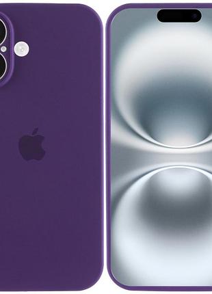 Чехол silicone case full camera protective (aa) для apple iphone 16 plus (6.7") фиолетовый / amethyst 2