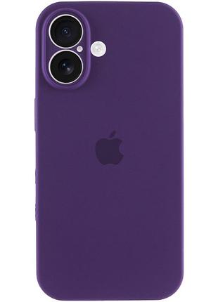 Чехол silicone case full camera protective (aa) для apple iphone 16 plus (6.7") фиолетовый / amethyst 4