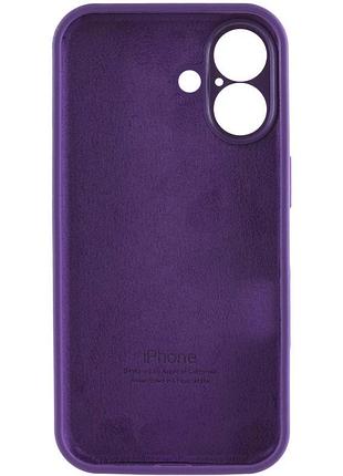 Чехол silicone case full camera protective (aa) для apple iphone 16 plus (6.7") фиолетовый / amethyst 5