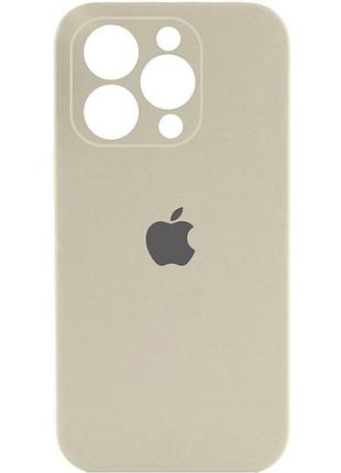 Чохол silicone case full camera protective (aa) для apple iphone 16 pro max (6.9") бежевий / antique white