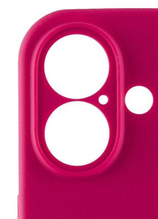 Чохол silicone case full camera protective (aa) для apple iphone 16 (6.1") червоний / rose red 4