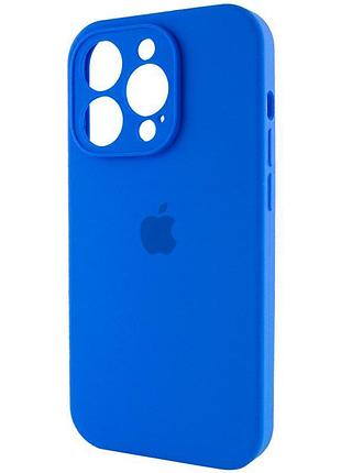 Чехол silicone case full camera protective (aa) для apple iphone 13 pro (6.1") синий / capri blue 4
