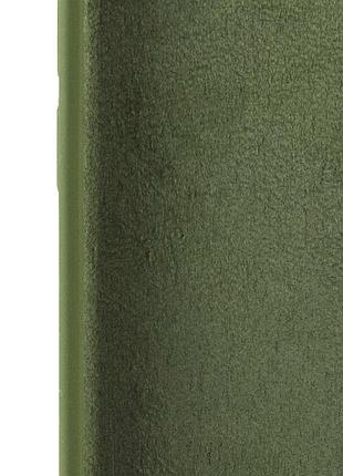 Чохол silicone case full camera protective (aa) для apple iphone 16 plus (6.7") зелений / dark olive 7