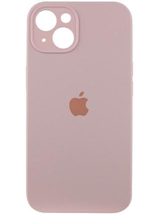 Чохол silicone case full camera protective (aa) для apple iphone 15 (6.1") рожевий / chalk pink