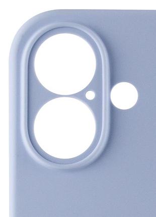 Чохол silicone case full camera protective (aa) для apple iphone 16 (6.1") блакитний / lilac blue 4