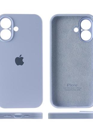 Чохол silicone case full camera protective (aa) для apple iphone 16 (6.1") блакитний / lilac blue 5