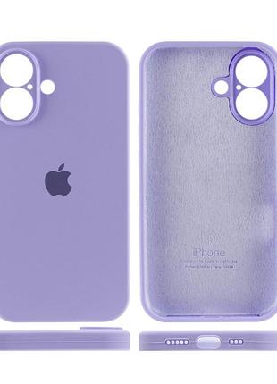 Чехол silicone case full camera protective (aa) для apple iphone 16 plus (6.7") сиреневый / dasheen 4