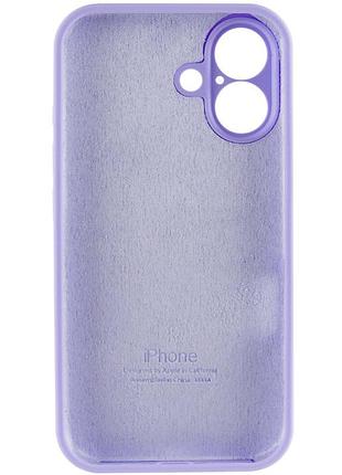 Чехол silicone case full camera protective (aa) для apple iphone 16 plus (6.7") сиреневый / dasheen 5