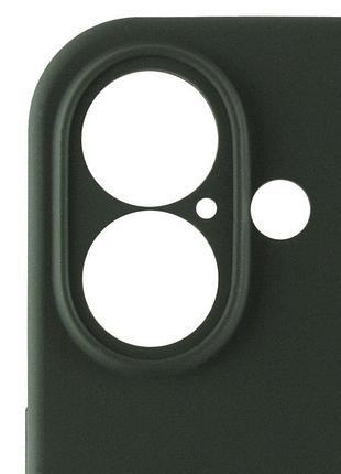 Чехол silicone case full camera protective (aa) для apple iphone 16 (6.1") зеленый / cyprus green 4