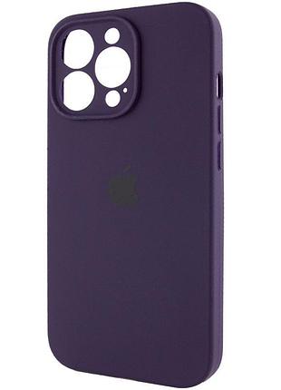 Чехол silicone case full camera protective (aa) для apple iphone 14 pro (6.1") фиолетовый / elderberry 3