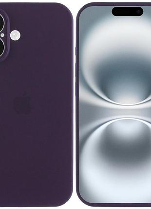 Чехол silicone case full camera protective (aa) для apple iphone 16 plus (6.7") фиолетовый / elderberry 2