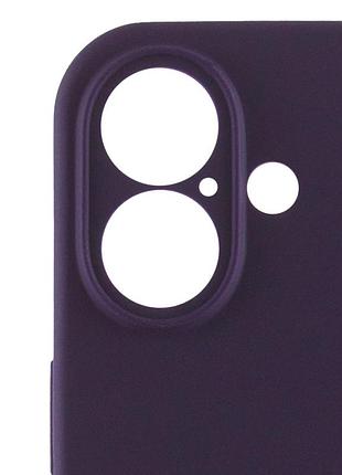 Чехол silicone case full camera protective (aa) для apple iphone 16 plus (6.7") фиолетовый / elderberry 4