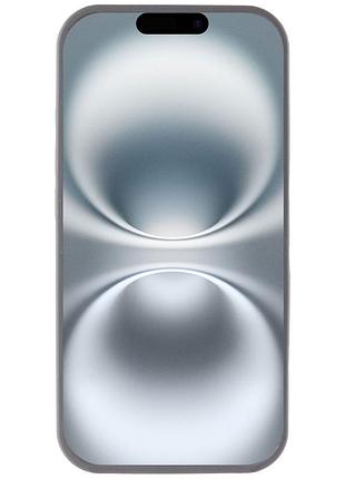 Чехол silicone case full camera protective (aa) для apple iphone 16e (6.1") серый / dark gray 4