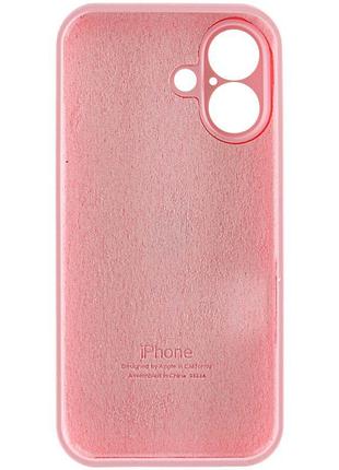Чехол silicone case full camera protective (aa) для apple iphone 17 (6.3") розовый / light pink 3