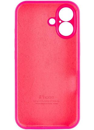 Чехол silicone case full camera protective (aa) для apple iphone 17 (6.3") розовый / barbie pink 3