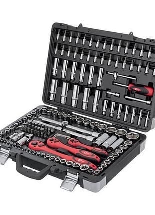 Професійний набір інструментів 1/4", 3/8", 1/2" 151 од., cr-v intertool et-7151