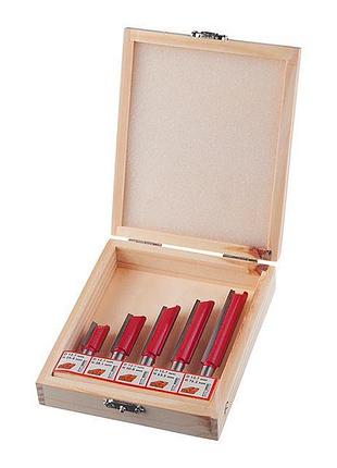 Набор фрез пазовых прямых, 5 ед. intertool ht-0075