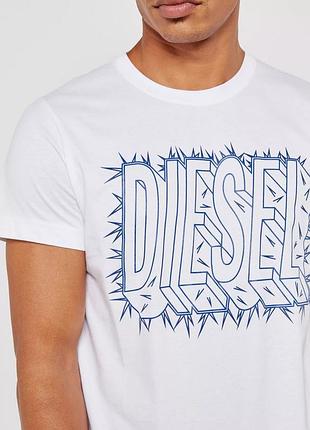 Diesel футболка оригинал белая l m размер
