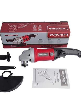 Шлифмашина угловая worcraft wag18-180