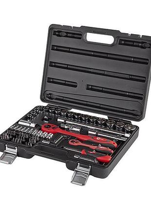 Профессиональный набор инструментов 1/2", 1/4", 72 ед., cr-v intertool et-6072