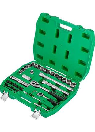 Набор инструментов 1/2", 1/4", 72 ед. intertool et-6072sp
