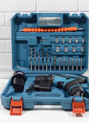 Шуруповерт makita df330d+набор инструментов 12v li-ion (заводская сборка) румыния