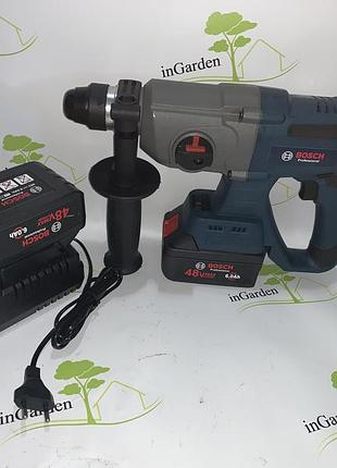 Аккумуляторный перфоратор bosch gbh 48v-ec (2 аккумулятора + зарядка)