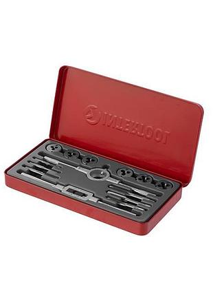 Набор плашек m3-m10 и метчиков m3-m10, 14 ед. intertool sd-8024